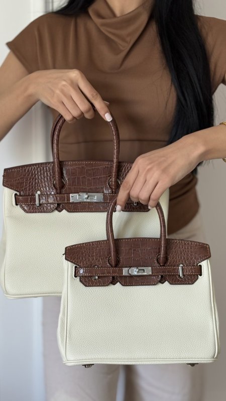 شنطة - Hermis جلد تمساح 2 لون / شامل علبة الشركة